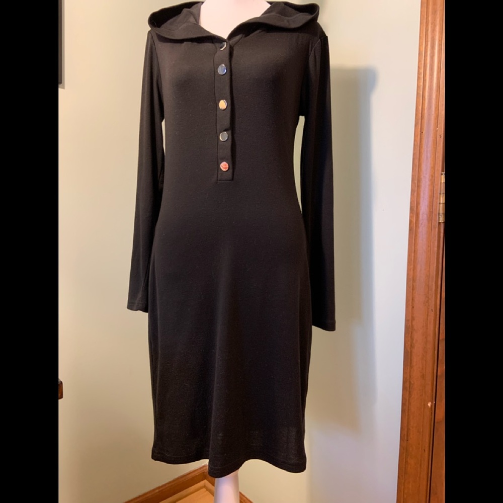 Black hoodie T-Shirt dress